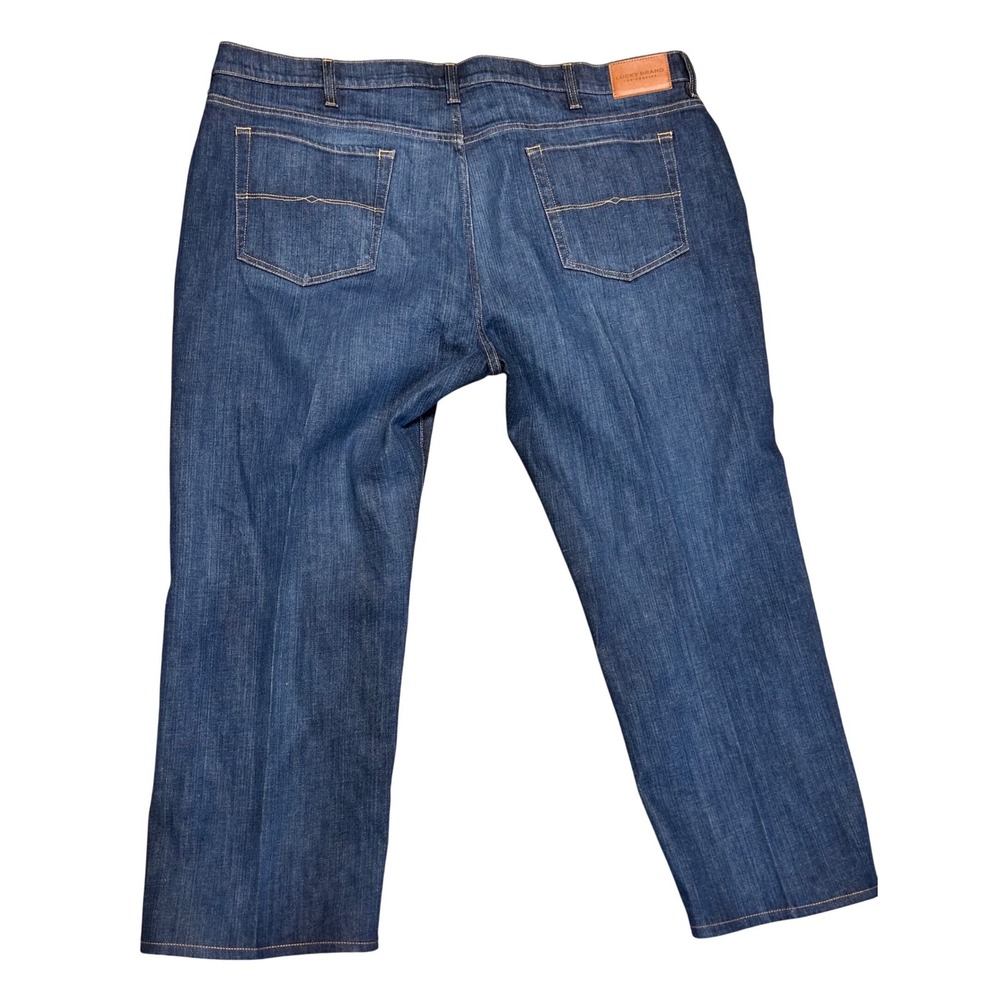 Lucky Brand 181 Relaxed Straight Leg Jeans Dark Wash Blue Mens 48x30